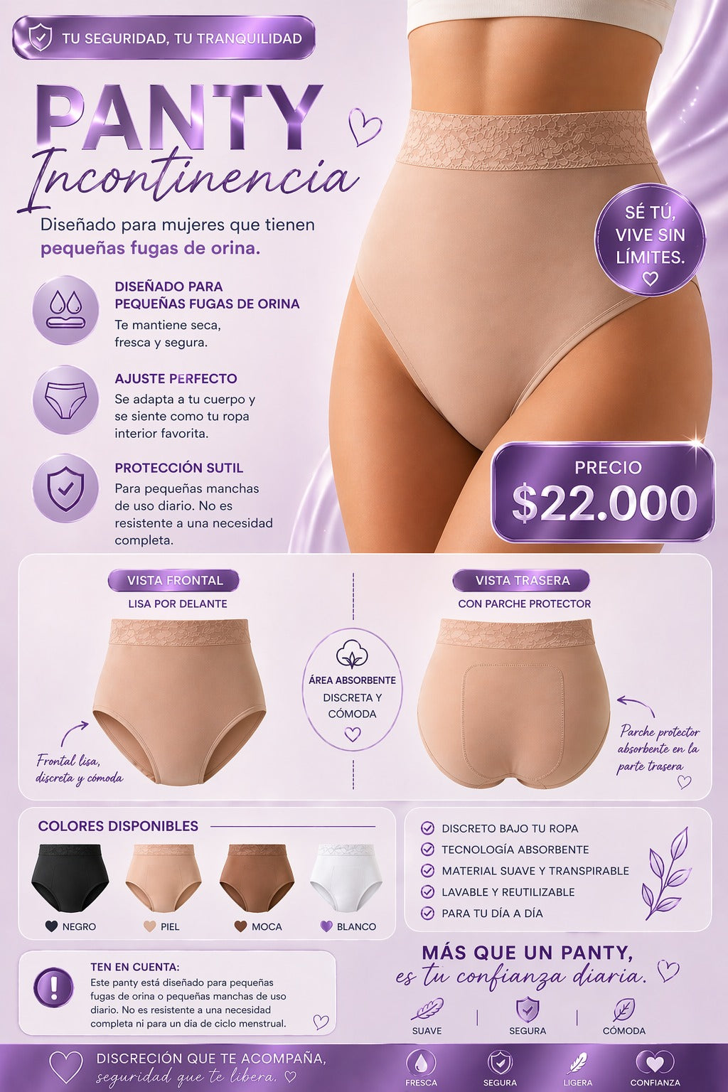 Panty incontinencia